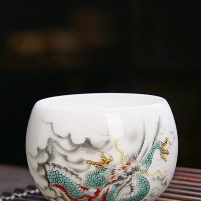 Bộ Chén 12 Con Giáp - Hàng Sứ Xương - Thủ Công Cao Cấp